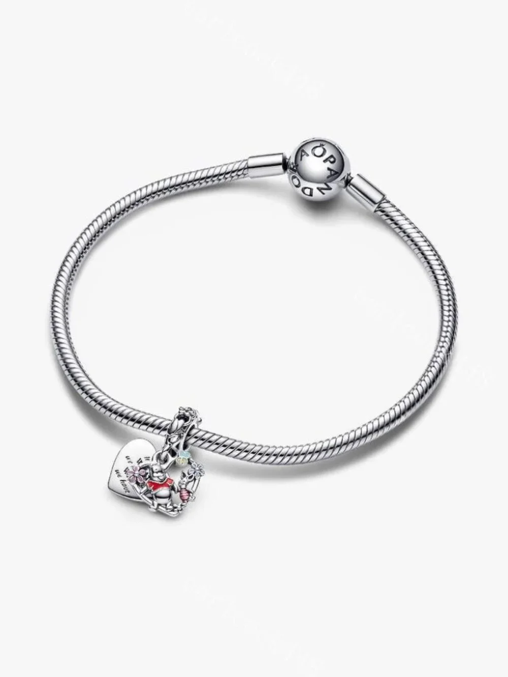 Disney Winnie the Pooh & Piglet Double Dangle Charm